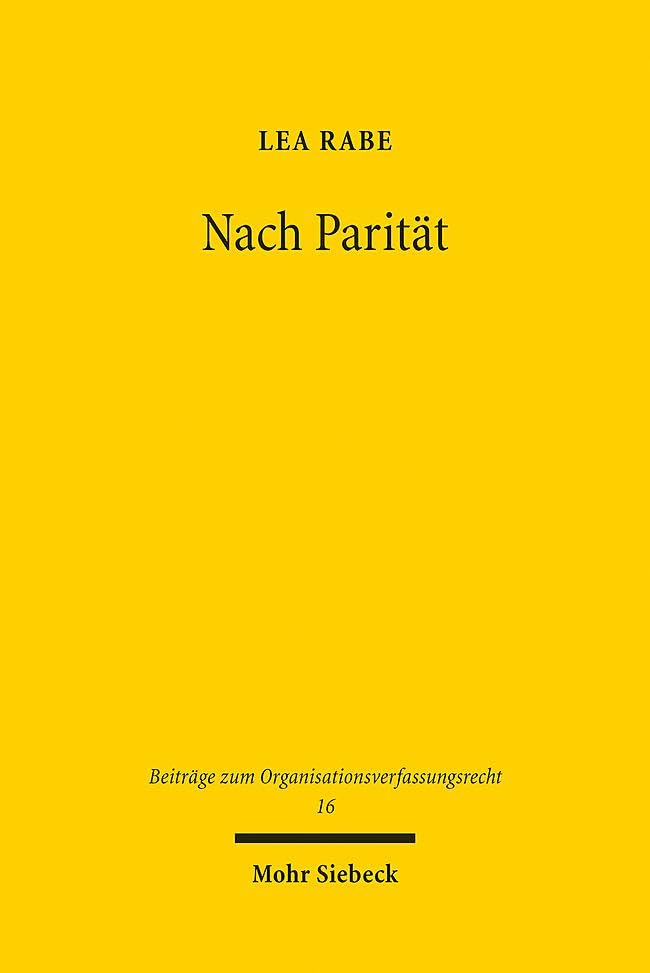 Nach Parität: Vulnerabilität und Demokratie (OrgVR, Band 16)