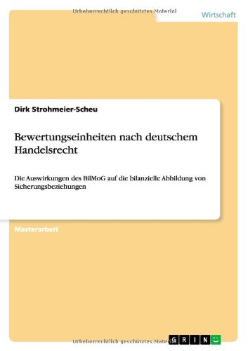 Bewertungseinheiten nach deutschem Handelsrecht: Die Auswirkungen des BilMoG auf die bilanzielle Abbildung von Sicherungsbeziehungen