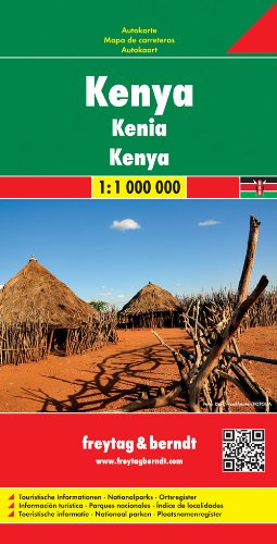 Freytag Berndt Autokarten, Kenya - Maßstab 1:1 000 000