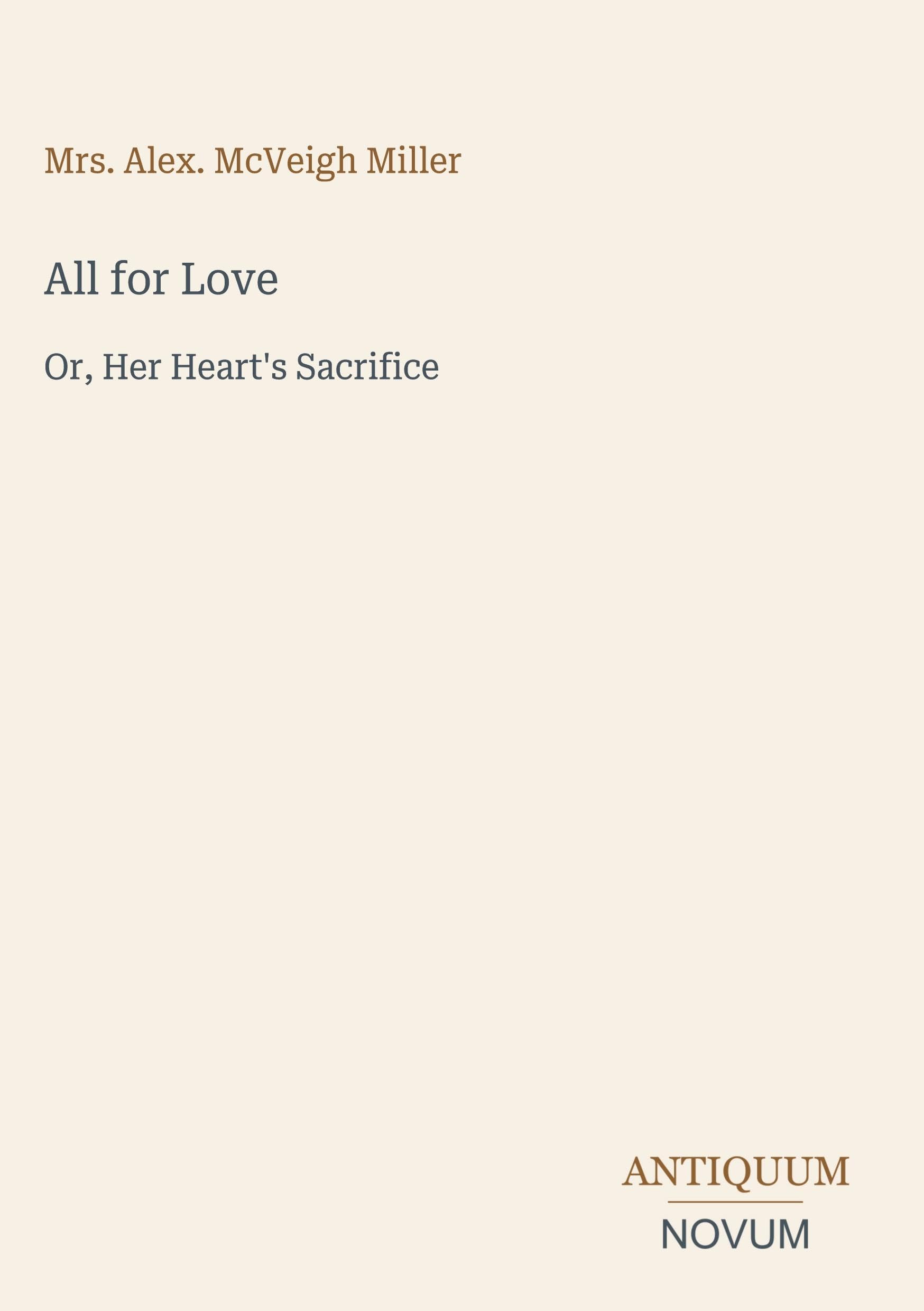 All for Love