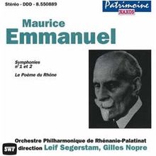 Emmanuel: Symphonies 1+2