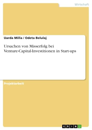 Ursachen von Misserfolg bei Venture-Capital-Investitionen in Start-ups