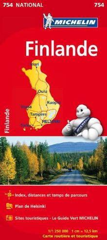 Carte Finlande Michelin