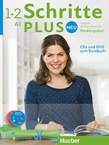 Schritte plus Neu - Deutsch als Fremdsprache, Bd.1+2 : Medienpaket, 5 Audio-CDs und 1 DVD zum Kursbuch