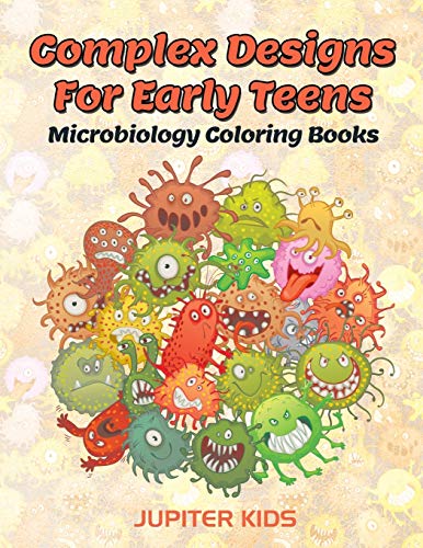 Jupiter Kids Complex Designs For Early Teens, Microbiology Coloring Books