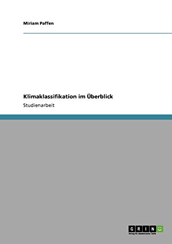Klimaklassifikation im Überblick