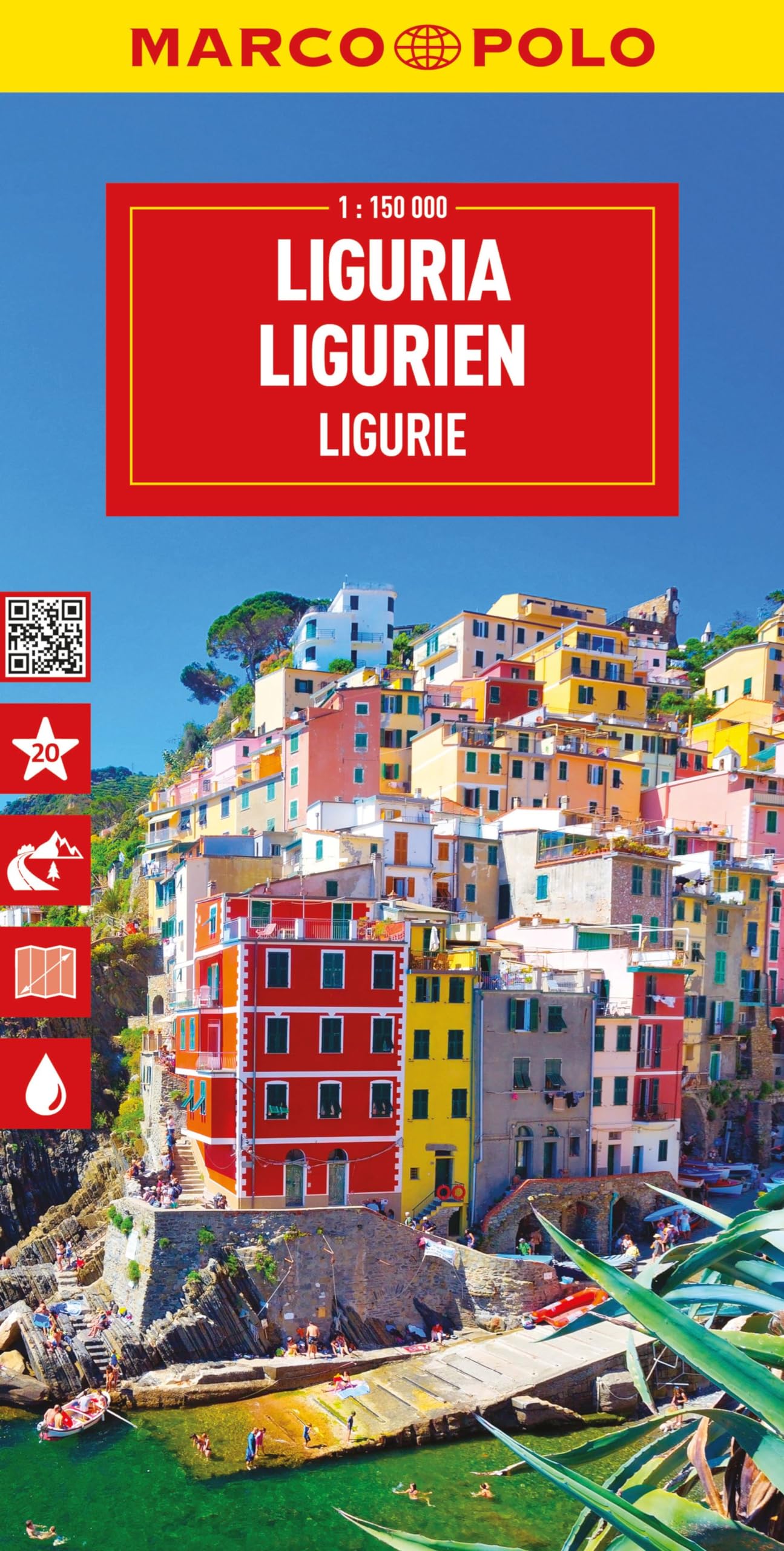 MARCO POLO Reisekarte Italien 05 Ligurien 1150000 Karte (im Sinne von Landkarte)