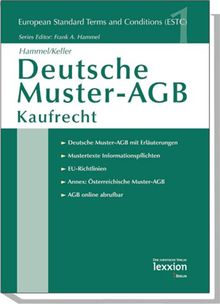 Deutsche Muster-AGB. Kaufrecht: European Terms and Conditions (European Standard Terms and Conditions)