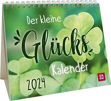 Der kleine Glückskalender 2024: Mini-Monatskalender. Kleiner Aufstellkalender mit Monatskalendarium