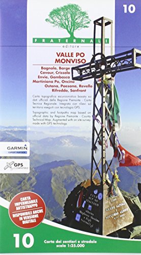 Valle Po - Monviso - Monte Bracco Karte (im Sinne von Landkarte)