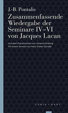 Zusammenfassende Wiedergabe der Seminare IV–VI von Jacques Lacan (Turia Reprint)