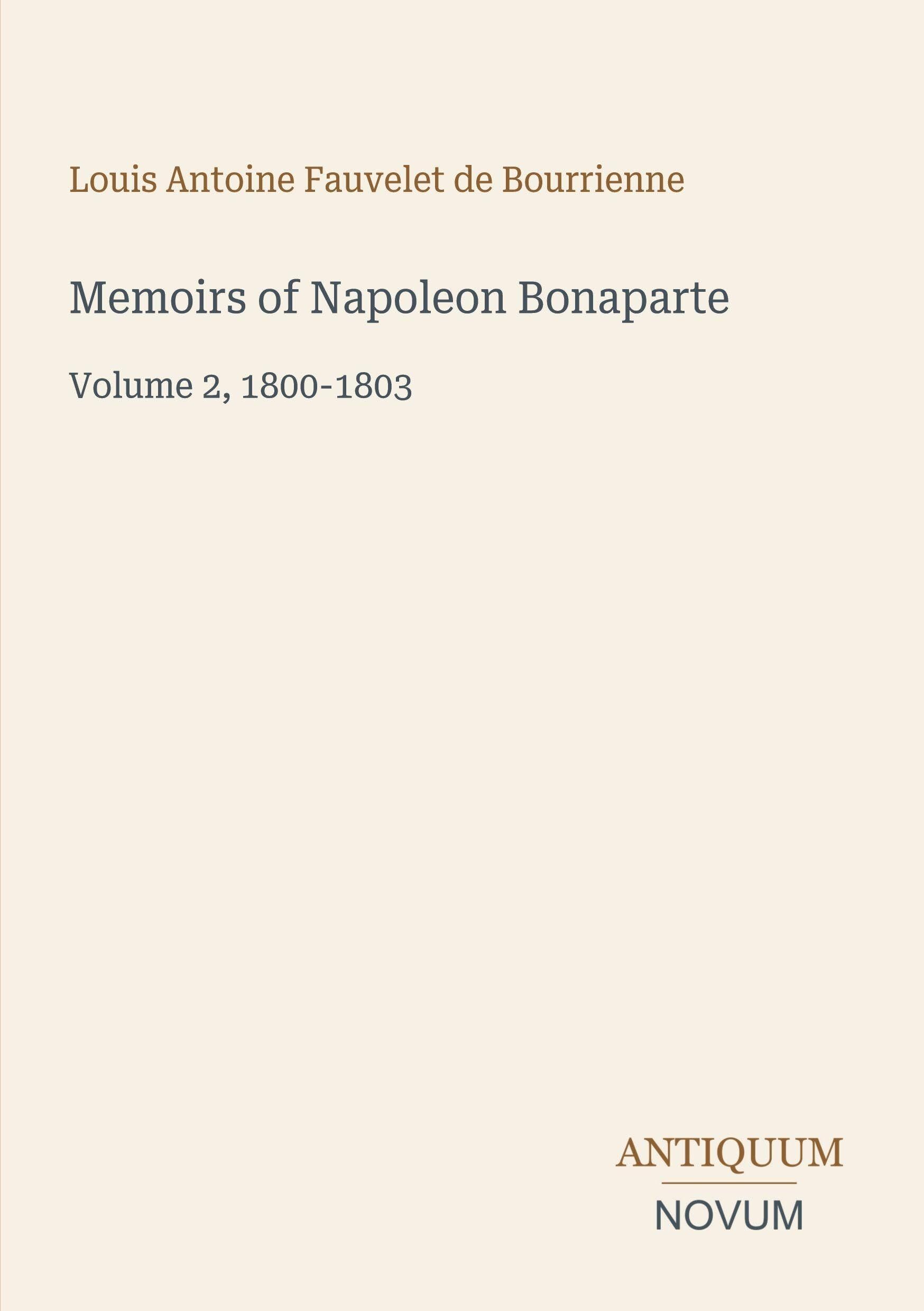Memoirs of Napoleon Bonaparte