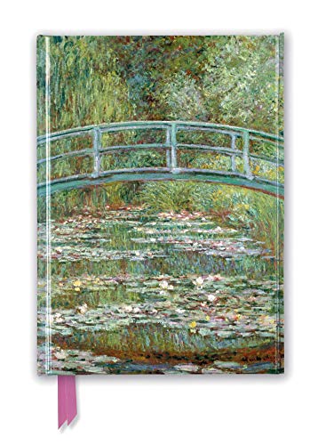 Premium Notizbuch DIN A5: Claude Monet, Die japanische Brücke: Unser hochwertiges, liniertes Blankbook mit festem, künstlerisch geprägtem Einband und ... Notizbuch DIN A 5 mit Magnetverschluss)