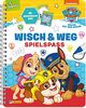 PAW Patrol: Wisch & Weg - Spielspaß: Buch zum spielerischen Lernen mit abwischbaren Seiten und Stift (ab 4 Jahren)
