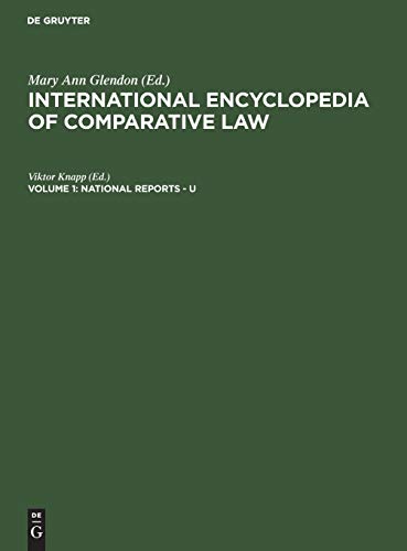 National Reports - U: Uganda, Union of Arab Republics, Union of Soviet Socialist Republics, United Arab Emirates, United Kingdom, United Kingdom ... encyclopedia of comparative law)