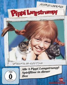 Pippi Langstrumpf - Spielfilm-Box (4 DVDs, Remastered)