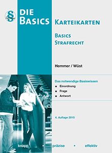 Basics Strafrecht Karteikarten (Karteikarte Strafrecht)