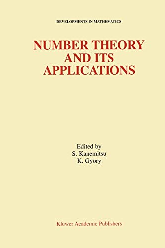 Number Theory and Its Applications (Developments in Mathematics, 2, Band 2)