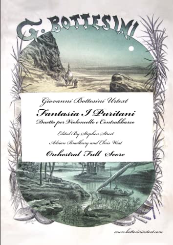Fantasia I Puritani Duetto For Double Bass and Cello - Full Score