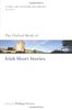The Oxford Book Of Irish Short Stories (Oxford Books Of Prose Verse)
