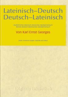 Digitale Bibliothek 69: Lateinisch-Deutsch / Deutsch-Lateinisch