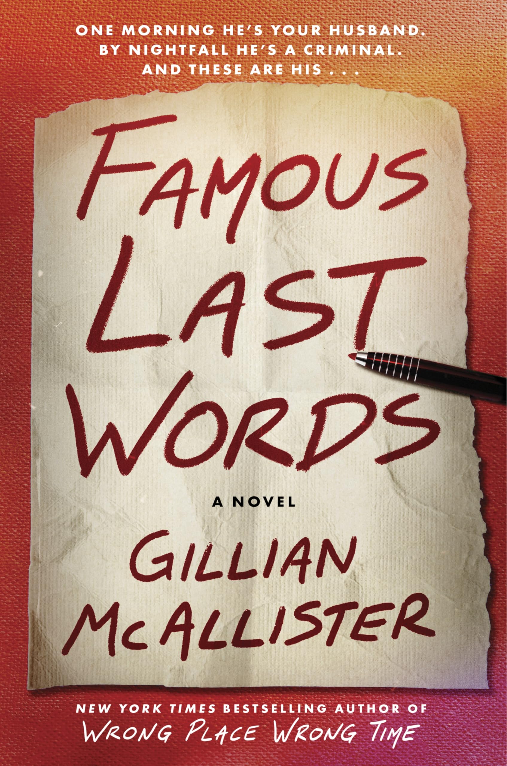 McAllister, Gillian: Famous Last Words