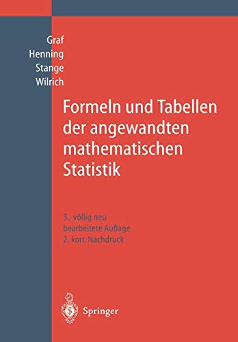 Formeln und Tabellen der angewandten mathematischen Statistik (German Edition)