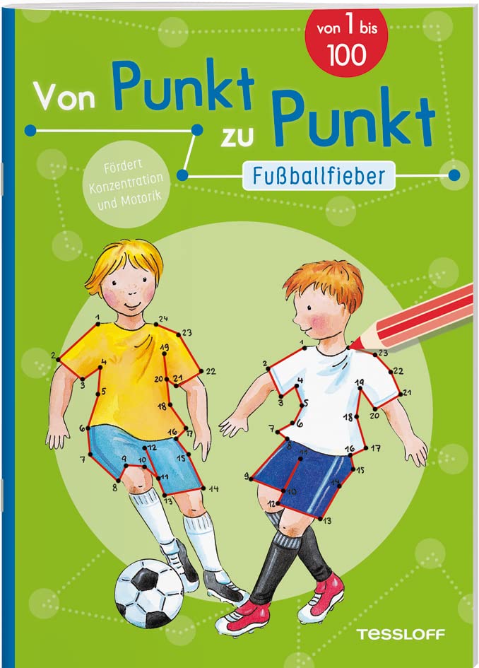 Von Punkt zu Punkt. Fußballfieber: Von 1 bis 100