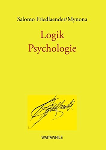 Logik /Psychologie: Gesammelte Schriften Band 5