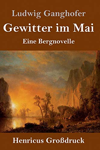 Gewitter im Mai (Großdruck): Eine Bergnovelle