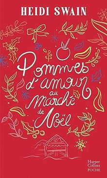 Pommes d'amour au marché de Noël