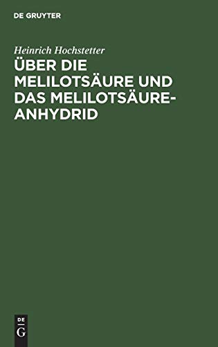 Über die Melilotsäure und das Melilotsäure-Anhydrid