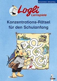 Konzentrations-Rätsel für den Schulanfang (Logli-Lernspiele)