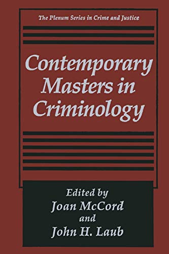 Contemporary Masters in Criminology (The Plenum Series in Crime and Justice)
