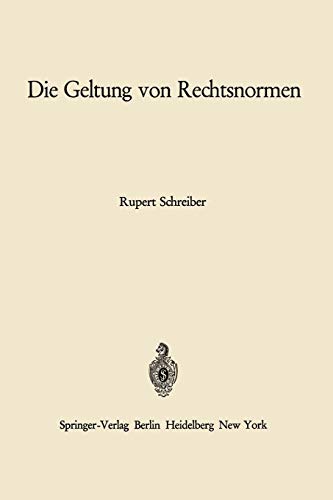 Die Geltung von Rechtsnormen