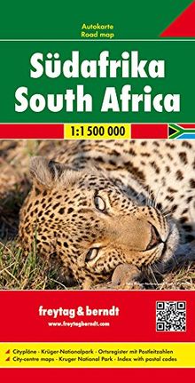 Freytag Berndt Autokarten, Südafrika mit Krüger Nationalpark und Cape Town - Maßstab 1:1.500.000 (freytag & berndt Auto + Freizeitkarten)