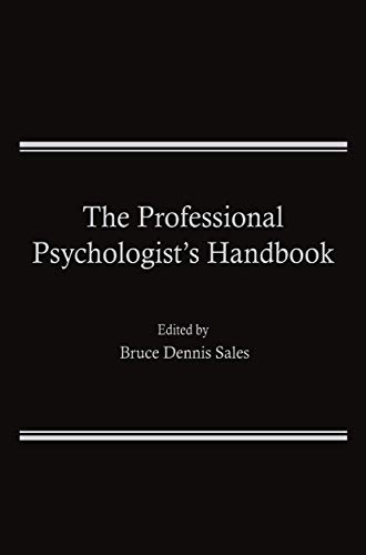 The Professional Psychologist's Handbook