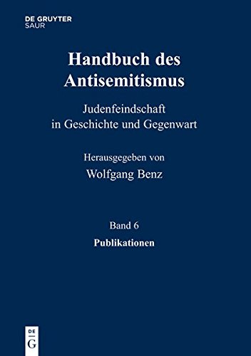 Handbuch des Antisemitismus: Publikationen