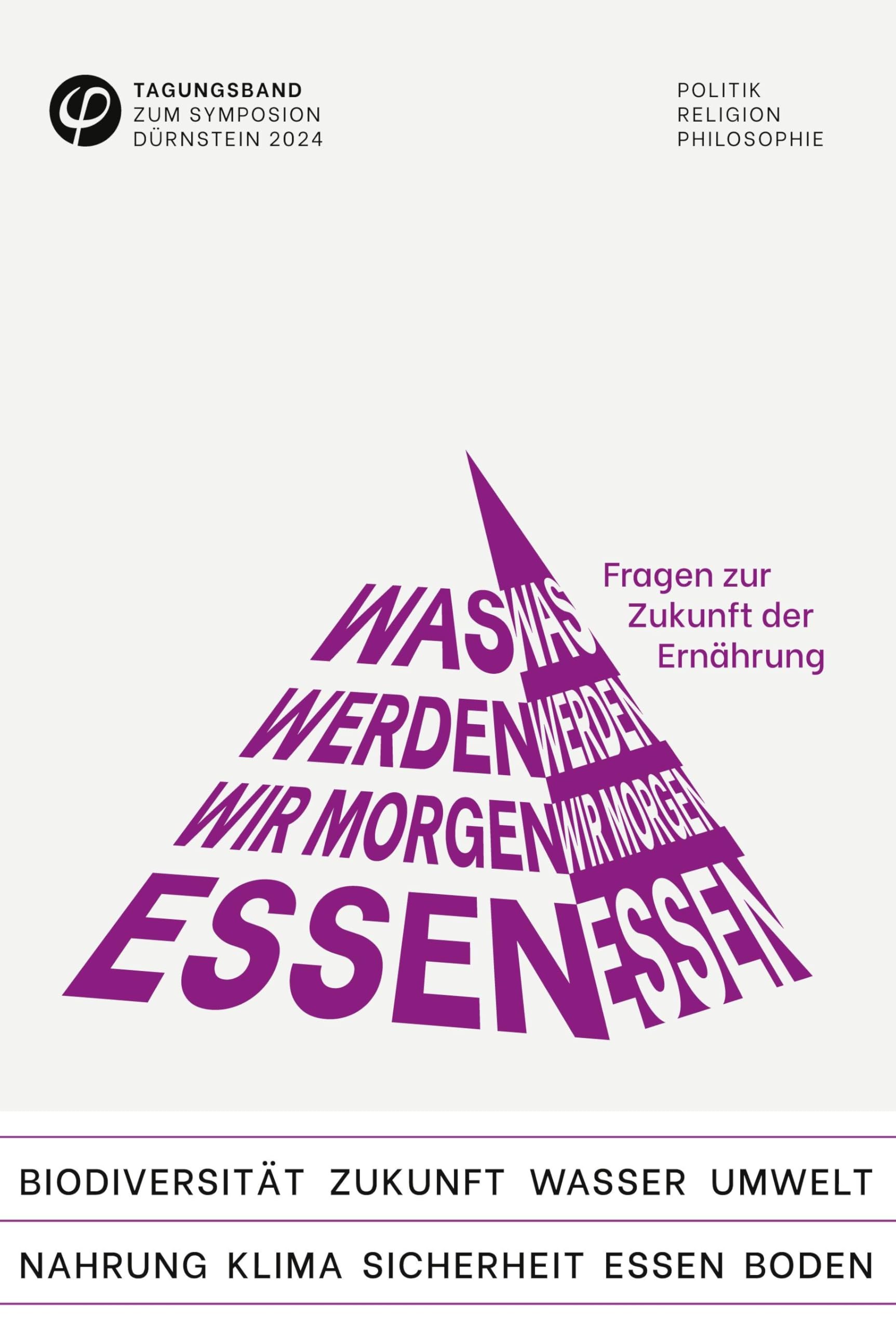 Was werden wir morgen essen? Fragen zur Zukunft der Ernährung (Tagungsband zum Symposion Dürnstein: Politik Religion Philosophie)