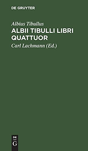 Albii Tibulli libri quattuor