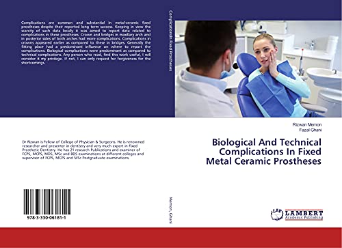 Biological And Technical Complications In Fixed Metal Ceramic Prostheses