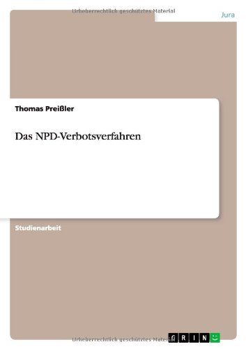 Das NPD-Verbotsverfahren
