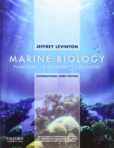 Marine Biology: International Edition: Function, Biodiversity, Ecology