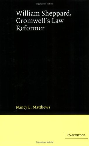 William Sheppard Cromwell's Law (Cambridge Studies in English Legal History)
