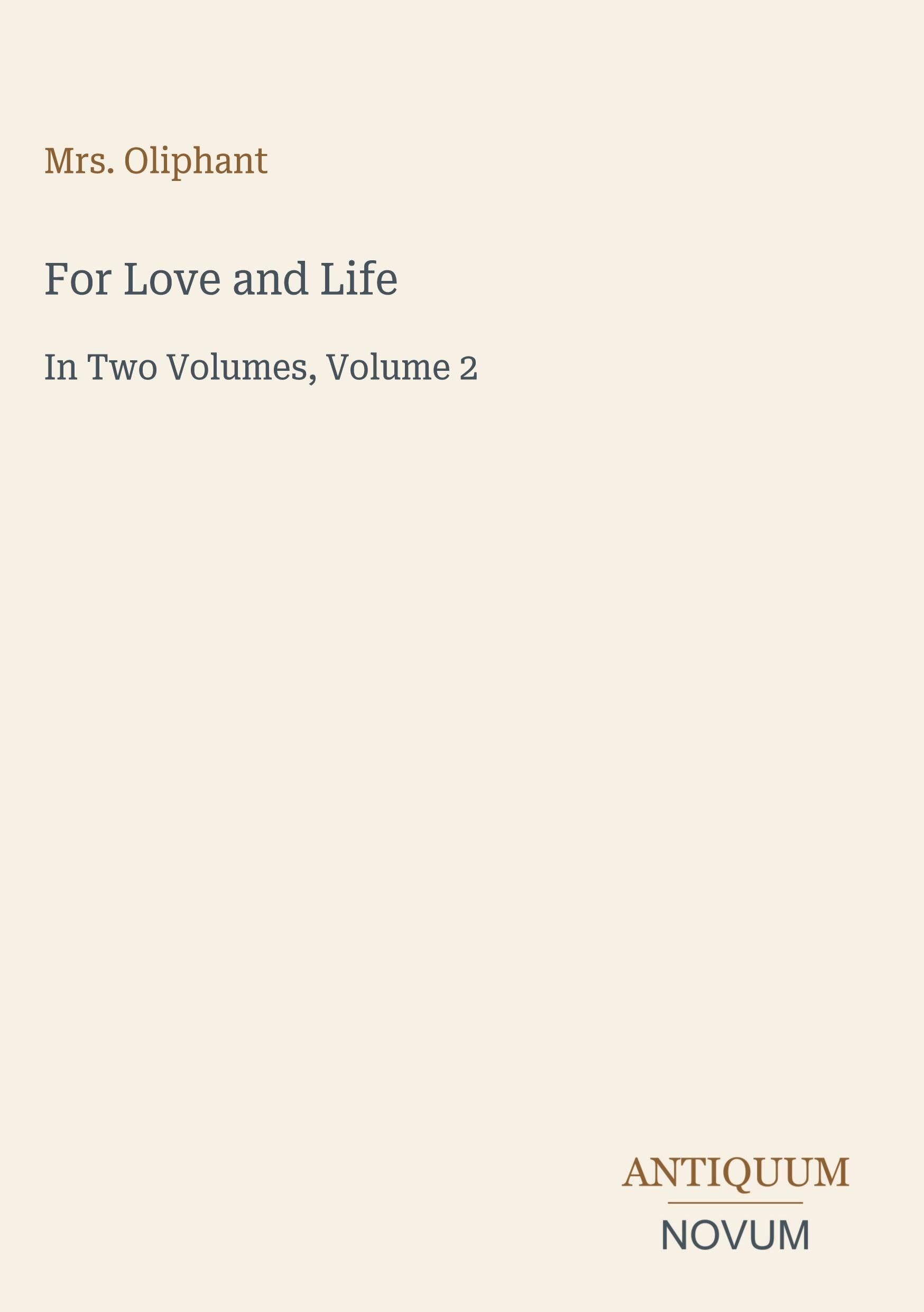 For Love and Life
