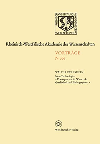 Natur-, Ingenieur- und Wirtschaftswissenschaften: Vorträge · N 356