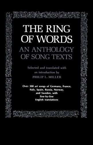 The Ring of Words: An Anthology of Song Texts (The Norton Library)