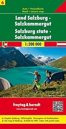 Berndt Freytag Autokarten, Blatt 6: Land Salzburg - Salzkammergut - Maßstab 1:200 000