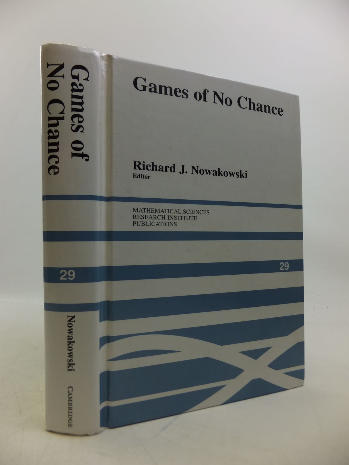 Games of No Chance: Combinatorial Games at Msri, 1994 (Mathematical Sciences Research Institute Publications)