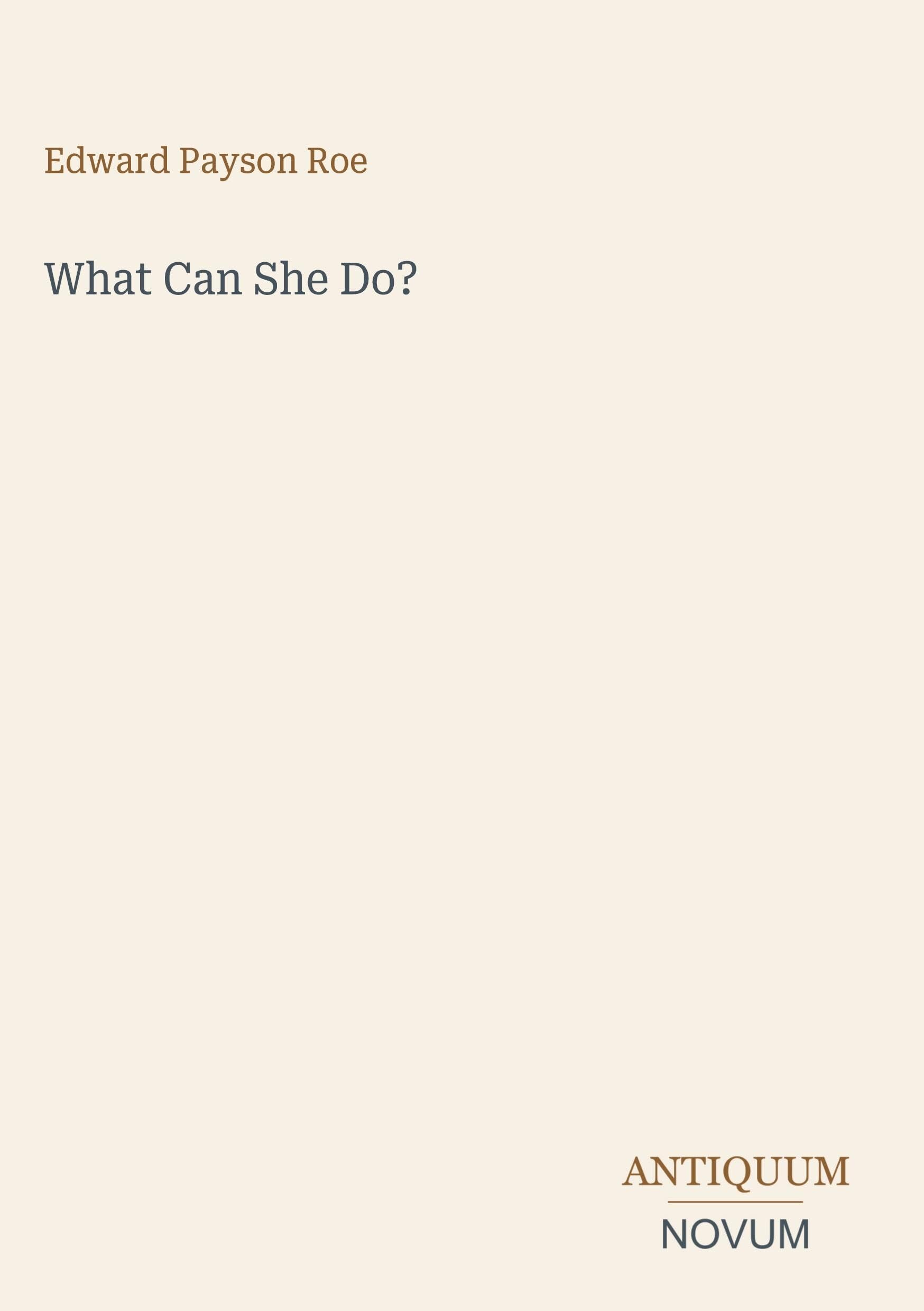 What Can She Do?